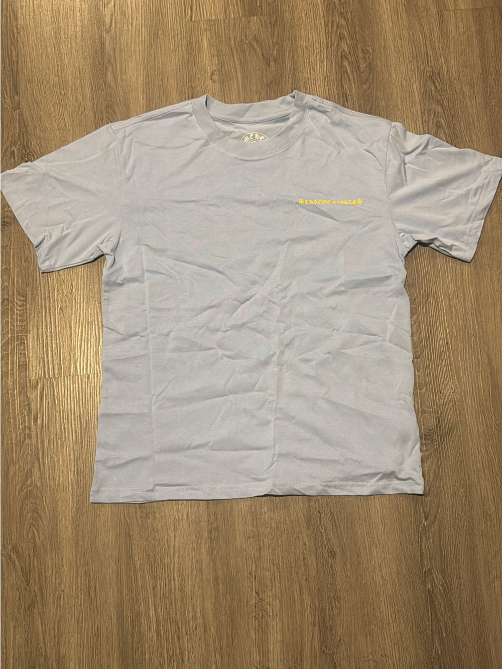 Blue & Yellow Chrome Heart Shirt